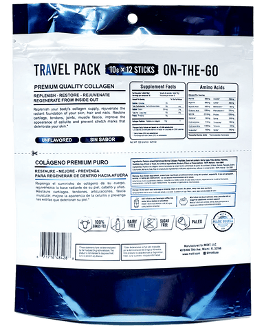 Hydrolyzed Collagen Peptides (12 Sticks Packs)