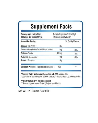 Hydrolyzed Collagen Peptides (12 Sticks Packs)