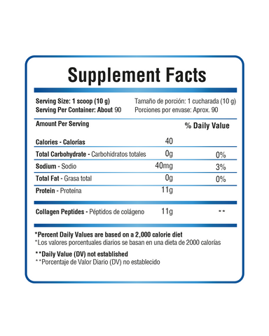 Hydrolyzed Collagen Peptides (90 Servings)