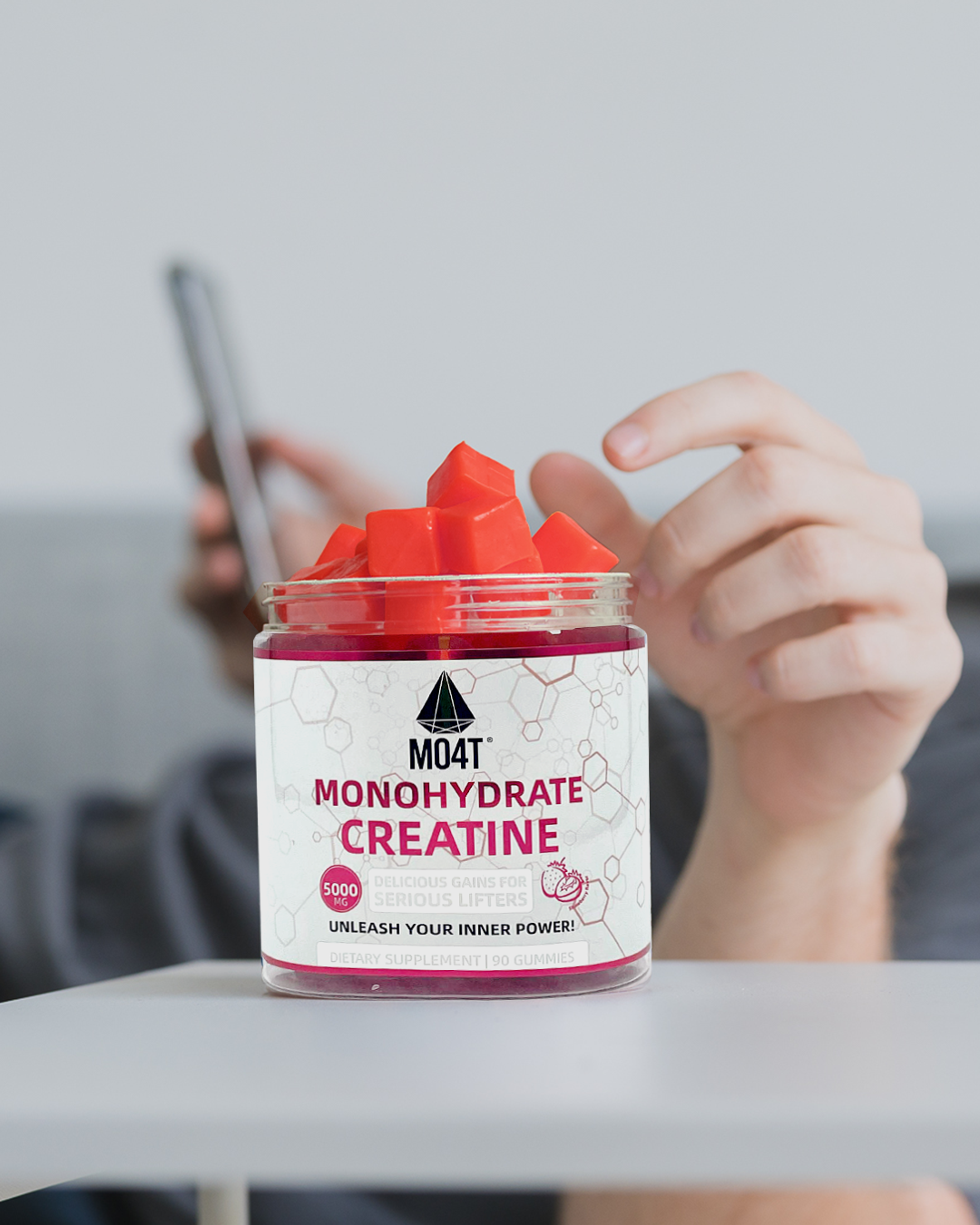 Creatine Monohydrate Gummies (Strawberry Flavor)