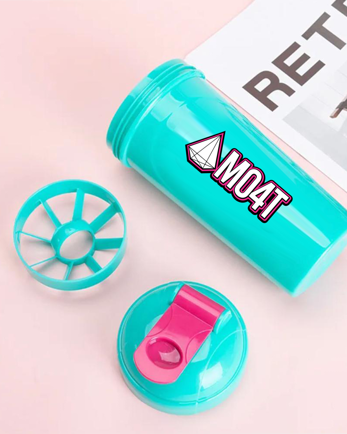 MO4T Protein Shaker Blue