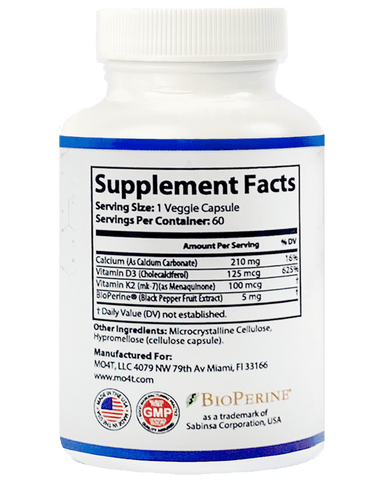 Vitamin D3 + K2: Bone health support